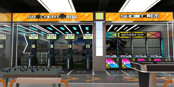 室内 AR 射箭模拟射击馆
